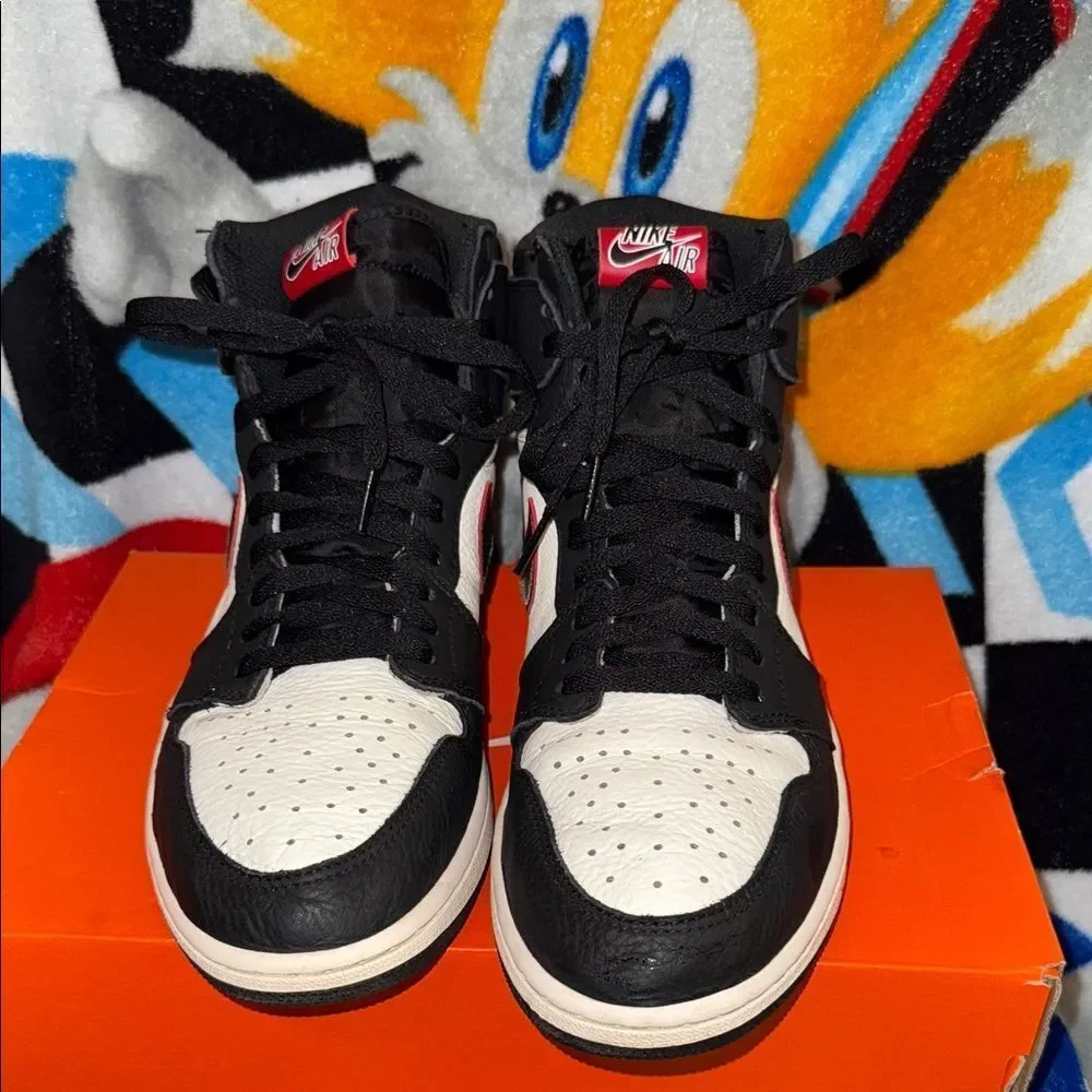 Air Jordan retro 1 Shoes Black White Red Green